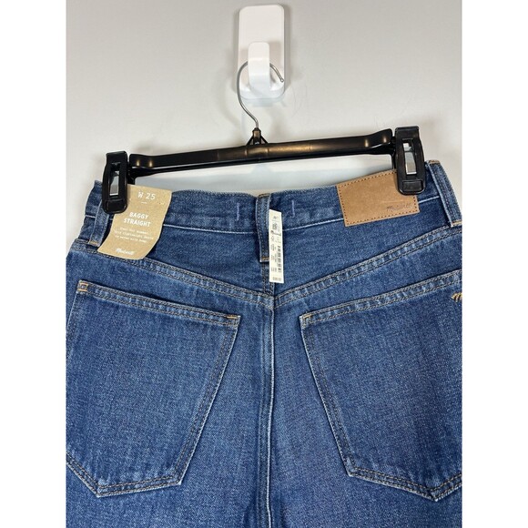 NWT Madewell Baggy Straight jeans W25 $98 denim women designer sold out - Picture 6 of 9